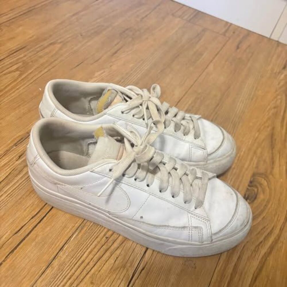 Nike Blazer Low Platform White Sneakers